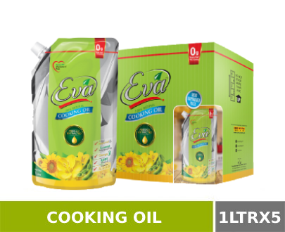 Eva Sunflower Oil Litre X Stand Up Pouch Carton Eva